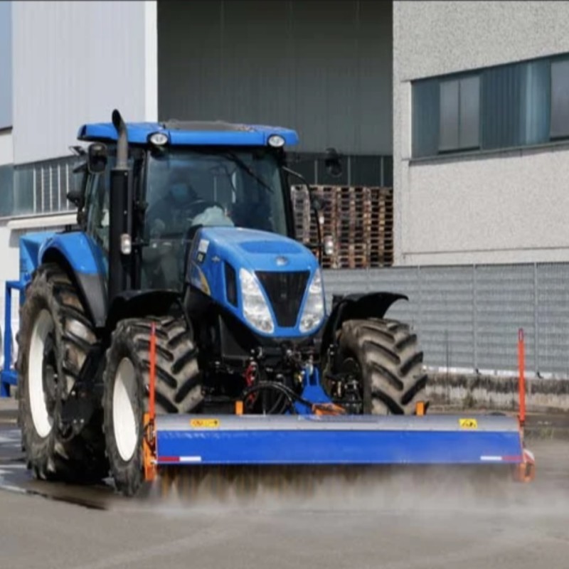 Street sweepers for tractors