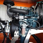 Three-cylinder diesel auxiliary engine for ALASKA salt spreader