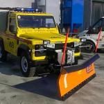 Snow plow for Land Rover Defender MICROTECH