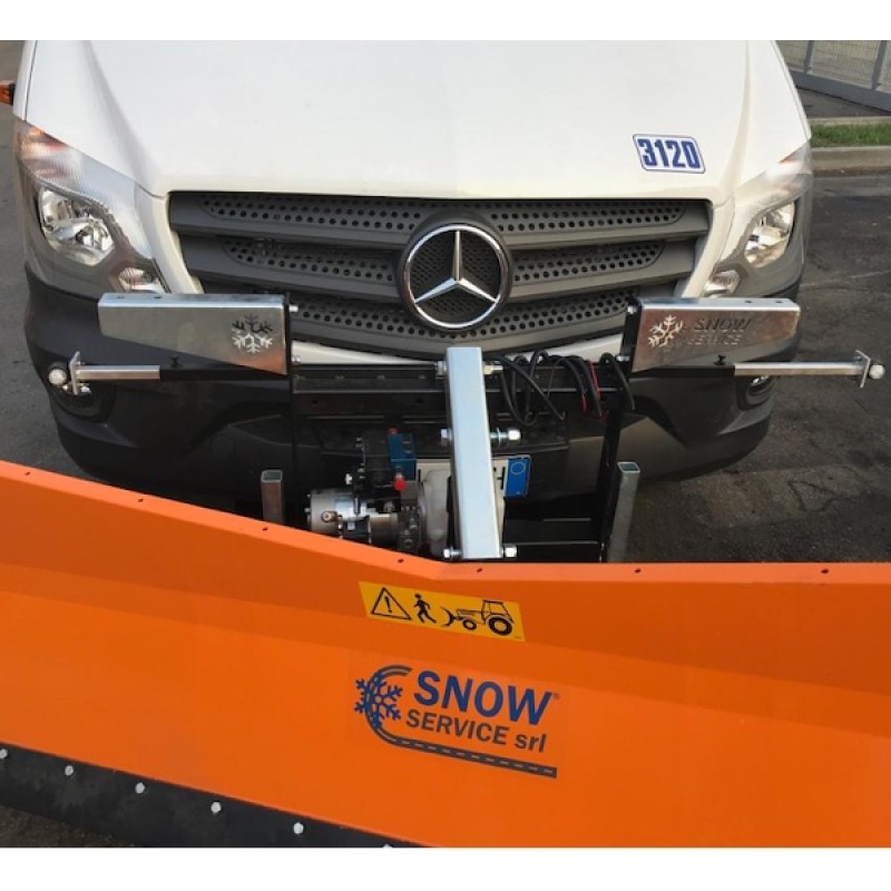 Snow plow for Mercedes Sprinter truck MICROTECH