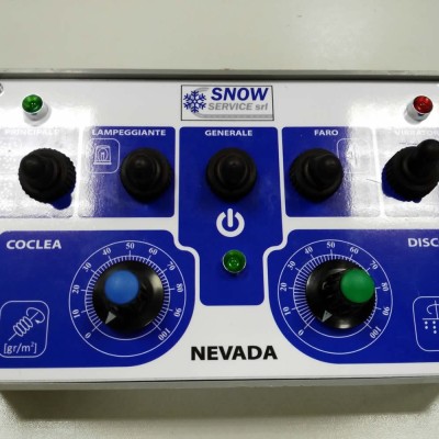 Push-button panel with GPS for NEVADA salt spreader
