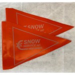 Flag for snow plow