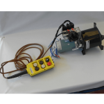 Electro-hydraulic unit for snow plow blades