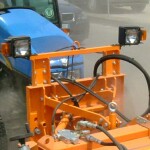 Pair of work lights for SWC sweeper